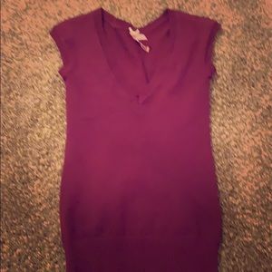 Burgundy vest